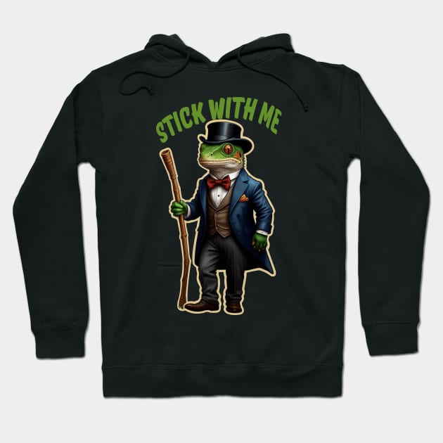 Stick with me Hoodie by Spazashop Designs